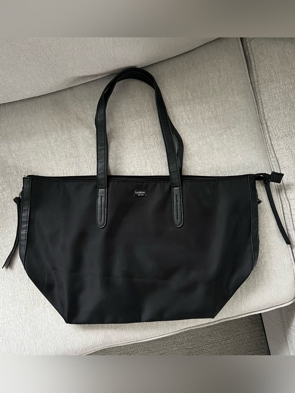 Botkier black bond nylon tote bag